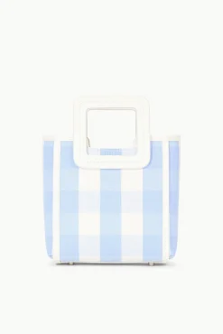 STAUD MINI SHIRLEY BAG SKY GINGHAM><noscript><img width=