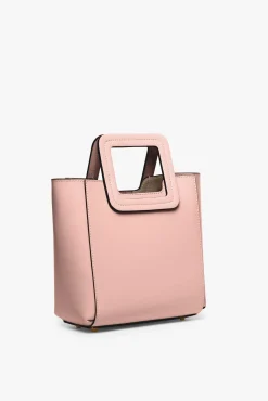 STAUD MINI SHIRLEY LEATHER BAG | DARK BLUSH><noscript><img width=