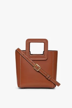 STAUD MINI SHIRLEY LEATHER BAG |> Totes|Crossbody