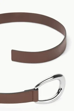 STAUD 30MM WRAP BELT MAHOGANY SILVER><noscript><img width=