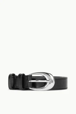 STAUD MOON BUCKLE BELT - 26MM BLACK SILVER> Accessories