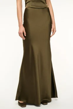 STAUD ODIN SILK SKIRT> Skirts|The Evening Edit