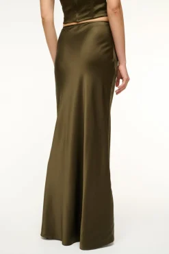 STAUD ODIN SILK SKIRT><noscript><img width=