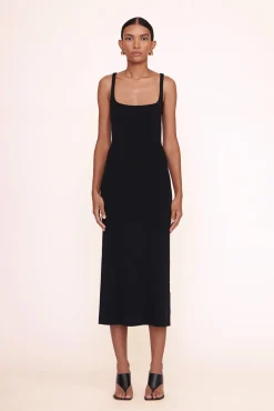 STAUD PAITYN DRESS> Knit Dresses|Midi Dresses