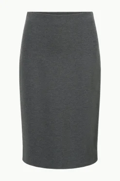 STAUD PASCALE PENCIL SKIRT HEATHER GREY><noscript><img width=