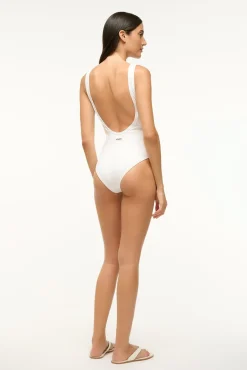 STAUD PAULA ONE PIECE BRIGHT WHITE> Swim|One Pieces