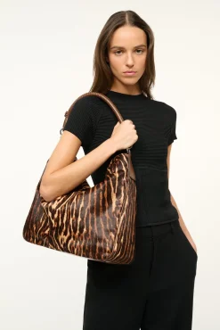 STAUD PERRY HOBO LADY LEOPARD CACAO> Totes|Carryalls