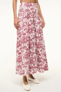 STAUD PROCIDA SKIRT BORDEAUX TOILE> Skirts|Swim