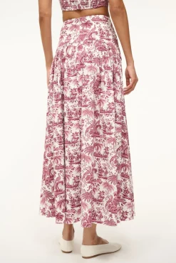 STAUD PROCIDA SKIRT BORDEAUX TOILE><noscript><img width=