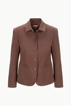 STAUD ROBERT JACKET DARK CHOCOLATE><noscript><img width=