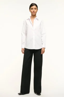 STAUD ROXBURY POPLIN SHIRT> Tops