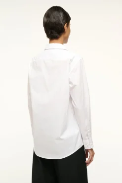 STAUD ROXBURY POPLIN SHIRT><noscript><img width=