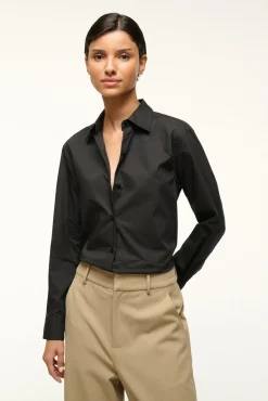 STAUD ROXBURY POPLIN SHIRT> Tops
