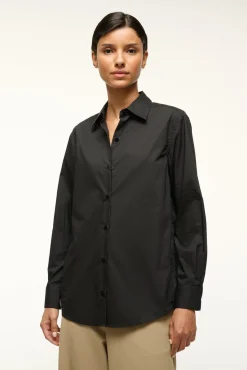 STAUD ROXBURY POPLIN SHIRT><noscript><img width=