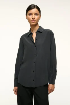 STAUD ROXBURY SILK SHIRT><noscript><img width=