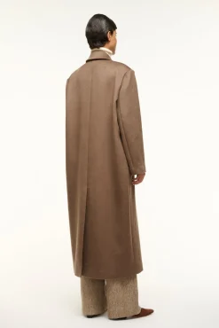 STAUD SERGE COAT DEEP TAUPE><noscript><img width=