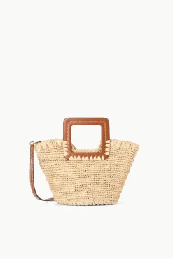 STAUD SHIRLEY RAFFIA MINI BUCKET NATURAL TAN> Swim|Handbags