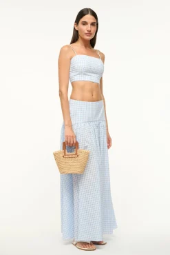 STAUD SHIRLEY RAFFIA MINI BUCKET NATURAL TAN> Swim|Handbags