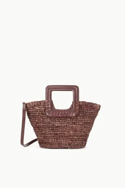 STAUD SHIRLEY RAFFIA MINI BUCKET> Swim|Handbags