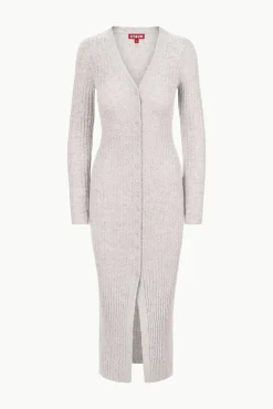 STAUD SHOKO CASHMERE SWEATER HEATHER GREY><noscript><img width=