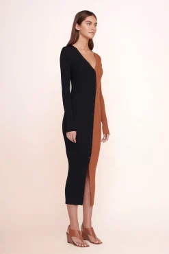 STAUD SHOKO SWEATER TAN BLACK><noscript><img width=