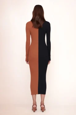 STAUD SHOKO SWEATER TAN BLACK><noscript><img width=