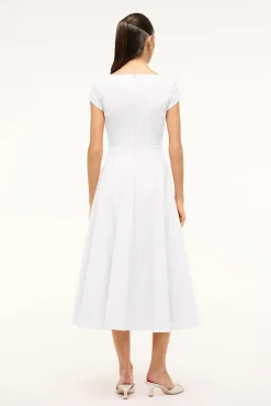 STAUD SHORT SLEEVE WELLS DRESS><noscript><img width=