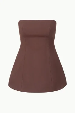 STAUD SILVIA TOP DARK CHOCOLATE><noscript><img width=