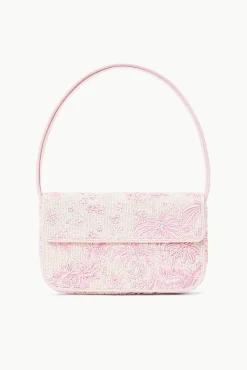 STAUD TOMMY BAG IVORY CHERRY BLOSSOM TOILE> Shoulder|Beaded/novelty