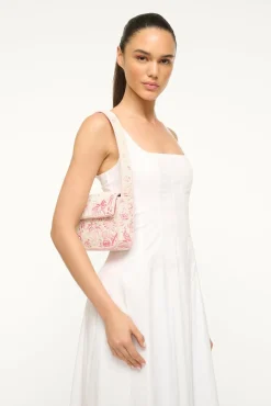 STAUD TOMMY BAG IVORY CHERRY BLOSSOM TOILE> Shoulder|Beaded/novelty