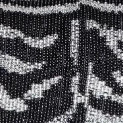 STAUD TOMMY BEADED BAG | BLACK WHITE><noscript><img width=