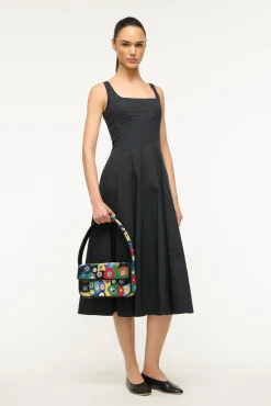STAUD TOMMY BEADED BAG | BLACK MILLEFIORI> Shoulder|Beaded/novelty