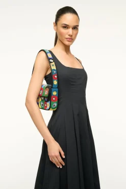 STAUD TOMMY BEADED BAG | BLACK MILLEFIORI><noscript><img width=