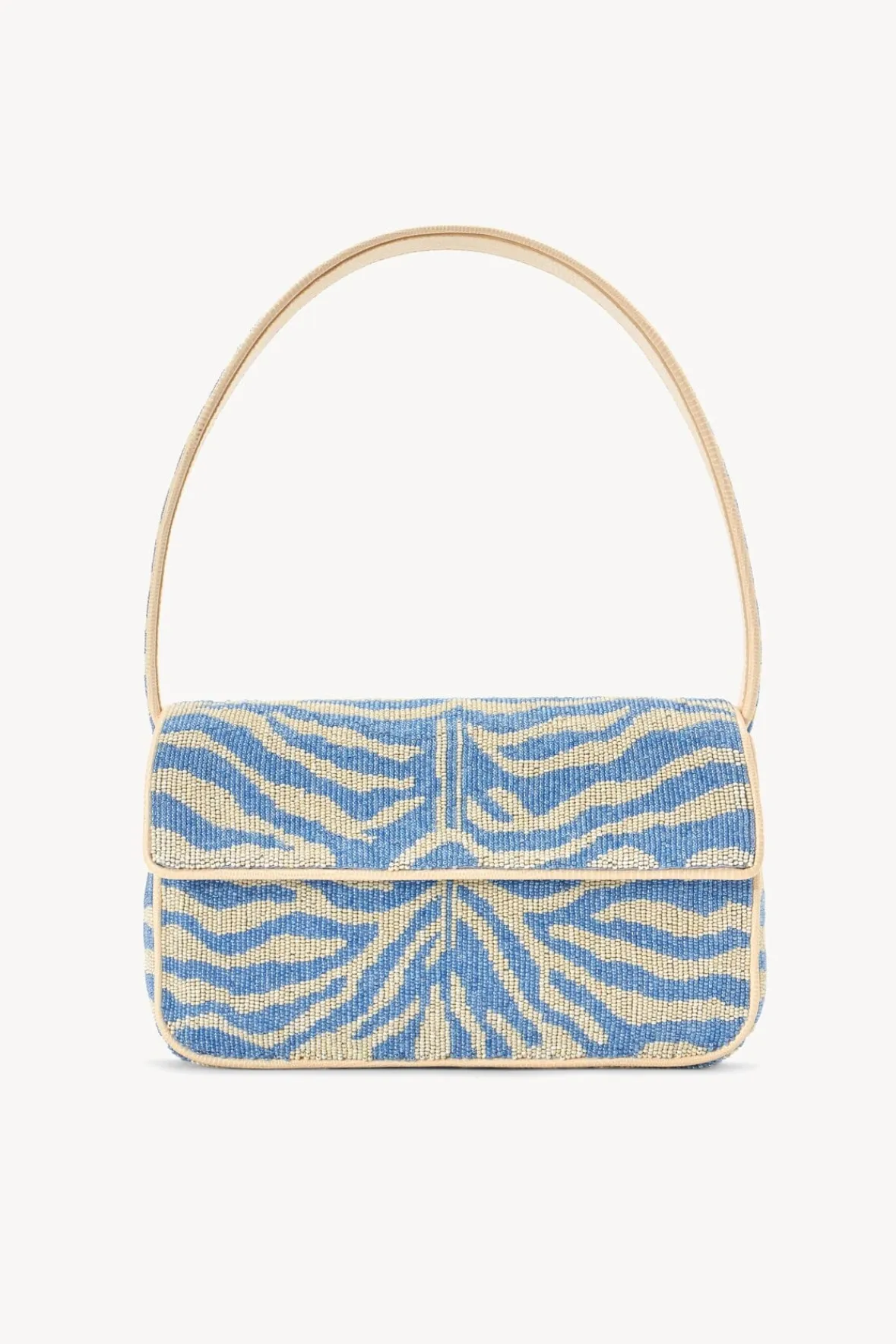 STAUD TOMMY BEADED BAG | LIGHT BLUE CREAM> Shoulder|Beaded/novelty