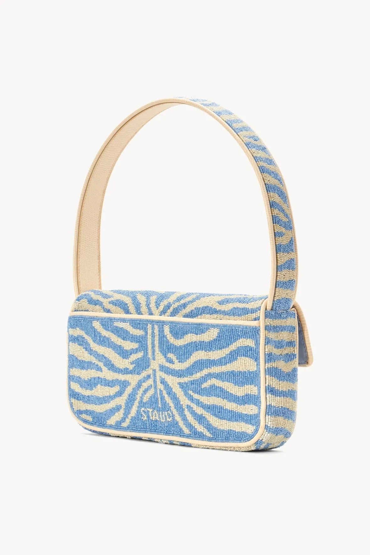 STAUD TOMMY BEADED BAG | LIGHT BLUE CREAM> Shoulder|Beaded/novelty