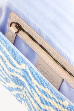 STAUD TOMMY BEADED BAG | LIGHT BLUE CREAM><noscript><img width=