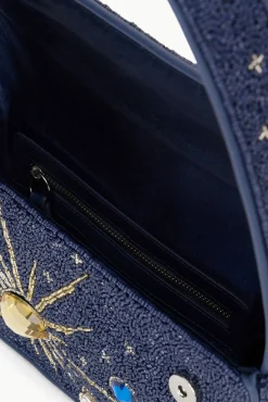 STAUD TOMMY BEADED BAG NAVY CELESTIAL><noscript><img width=