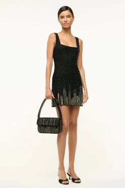 STAUD TOMMY BEADED BAG NYC SKYLINE><noscript><img width=