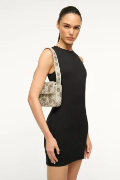 STAUD TOMMY BEADED BAG SILVER GARDEN PARTY> The Evening Edit|Shoulder