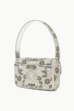 STAUD TOMMY BEADED BAG SILVER GARDEN PARTY><noscript><img width=
