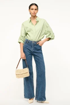 STAUD TRAVERSE BODYSUIT PALE JADE> Tops