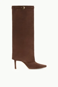 STAUD WALLY FOLDOVER HIGH HEEL BOOT SUEDE> Boots
