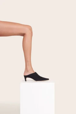 STAUD WALLY MULE BLACK SUEDE><noscript><img width=