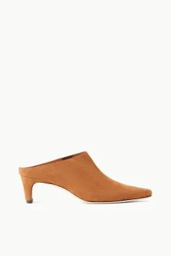 STAUD WALLY MULE TAN SUEDE> Mules & Flats