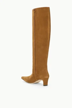 STAUD WIDE SHAFT WALLY BOOT SUEDE><noscript><img width=