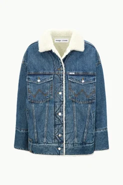 STAUD WRANGLER REVERSIBLE BIGGEST JEAN JACKET INDIGO WASH><noscript><img width=