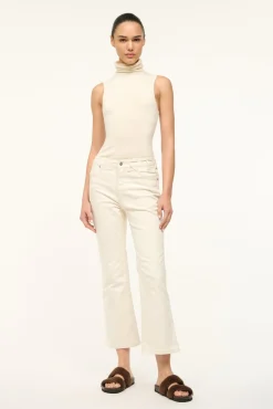 STAUD WRANGLER THE CROPPED BOOT JEAN> Denim|Pants & Shorts