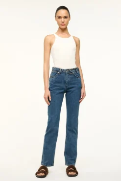 STAUD WRANGLER THE EVERYDAY JEAN INDIGO WASH> Denim|Pants & Shorts