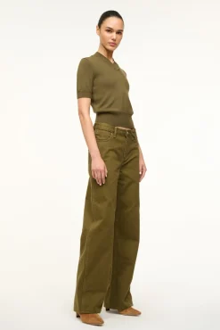 STAUD WRANGLER THE LOOSE SERGEANT GREEN> Denim|Pants & Shorts