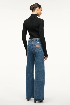 STAUD WRANGLER THE LOOSE JEAN INDIGO WASH><noscript><img width=